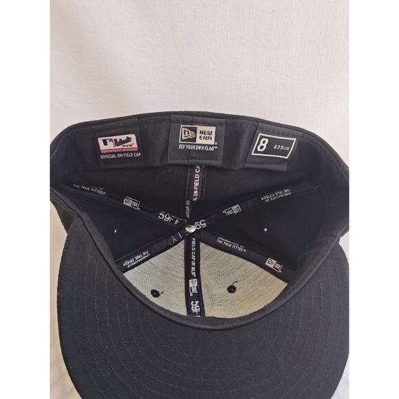 Miami Marlins MLB New Era 59Fifty Fitted Baseball Hat Size 8 On Field For player - Picture 7 of 12